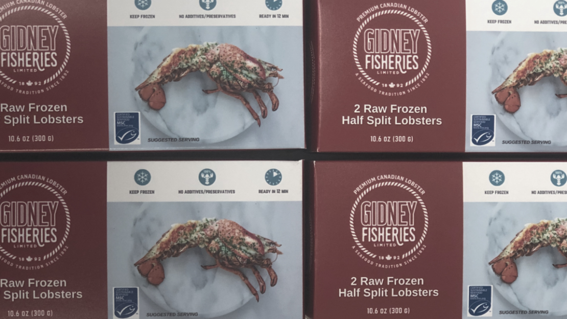 gidney fisheries split lobster packaging boxes